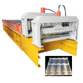 Farbstahl Wellblechherstellung beschichteter Dachfliesenrollenmaschine